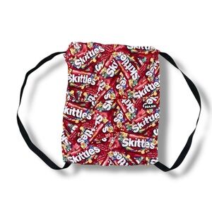 🍬 Skittles Candy Print‎ Drawstring Backpack 🎒 by HAAN